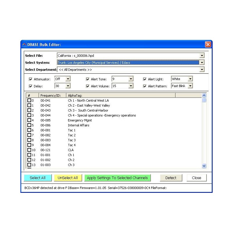 uniden usc230 software